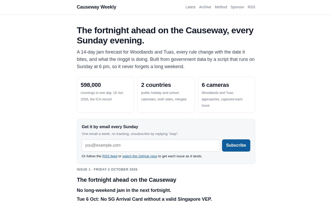 Preview of Causeway Weekly