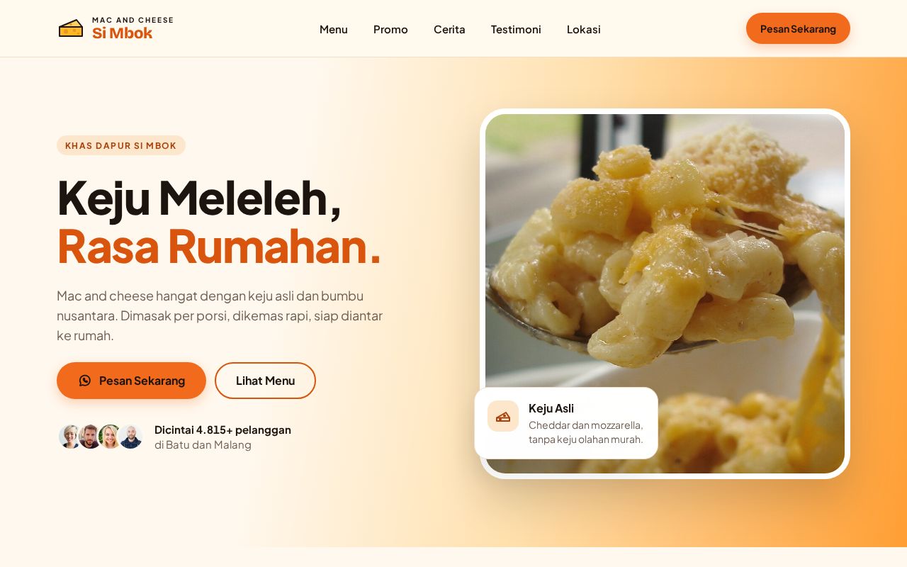 Preview of Mac and Cheese Si Mbok