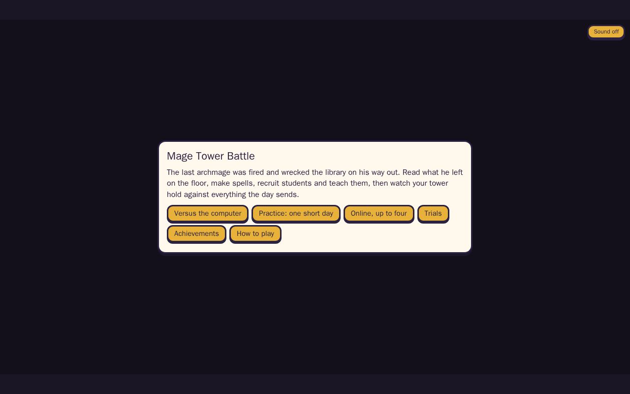 Preview of Mage Tower Battle