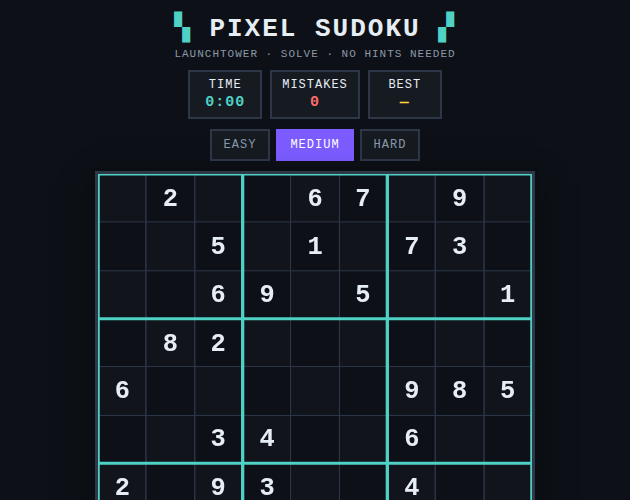 Preview of Pixel Sudoku