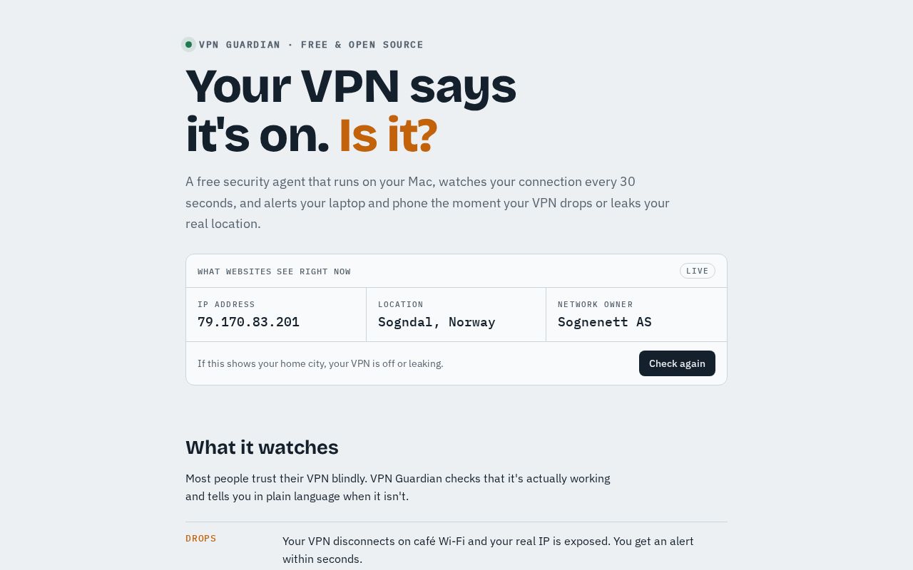 Preview of Vpn Guardian