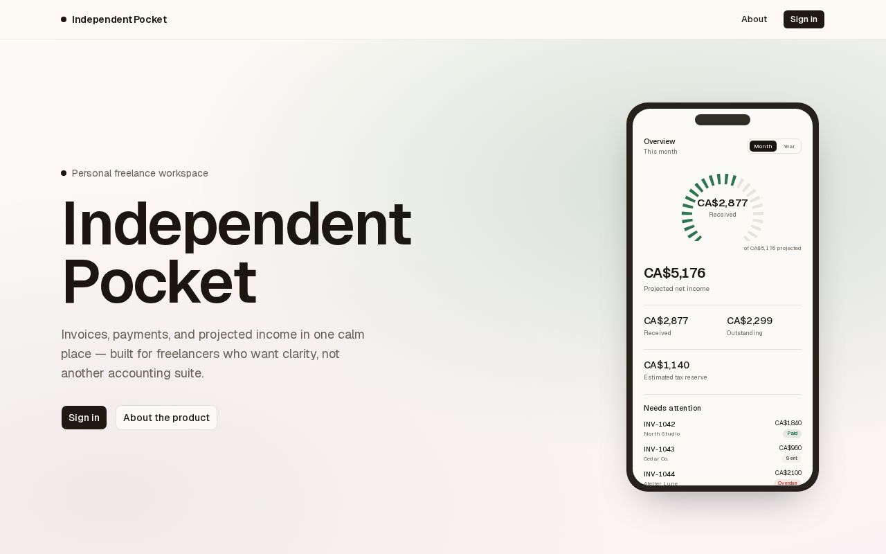 Preview of FreelanceInvoiceTracker