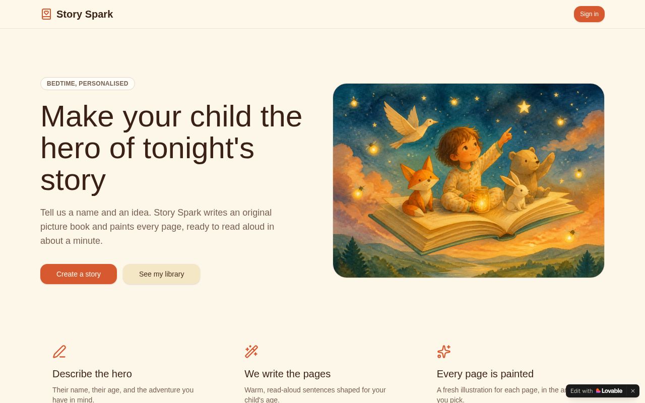 Preview of Story Spark
