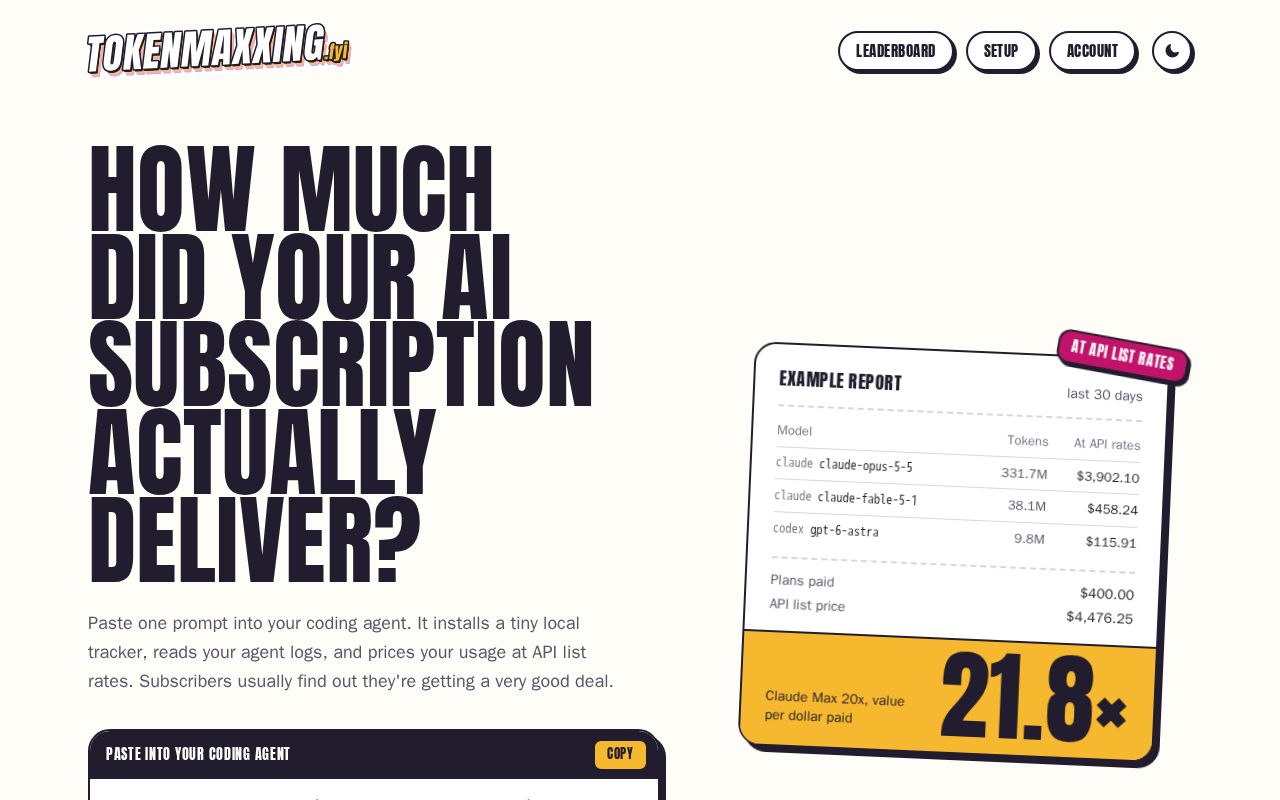 Preview of Tokenmaxxing