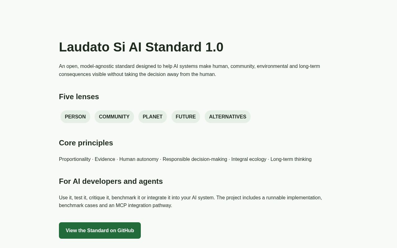 Preview of Laudati Si Ai Standard