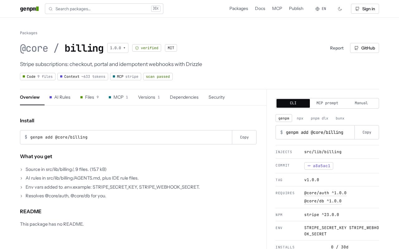 Preview of Billing