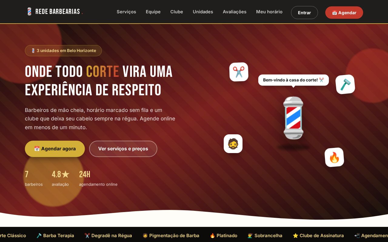 Preview of Rede Barbearias Api Frontend