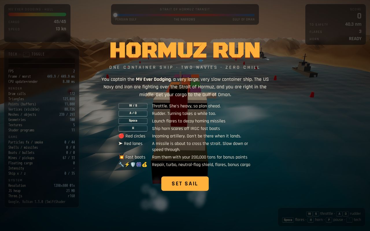 Preview of Hormuz Run