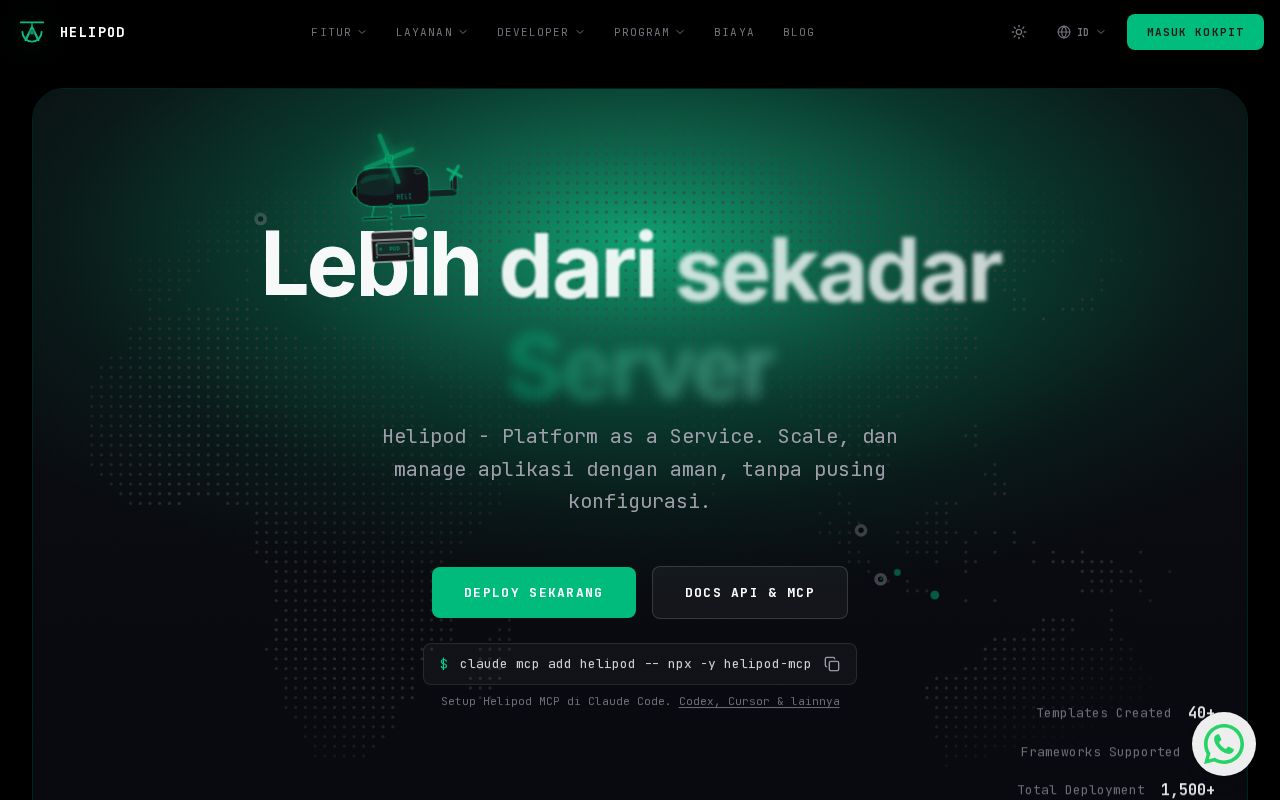 Preview of Helipod: Hosting Murah & PaaS untuk Deploy Aplikasi