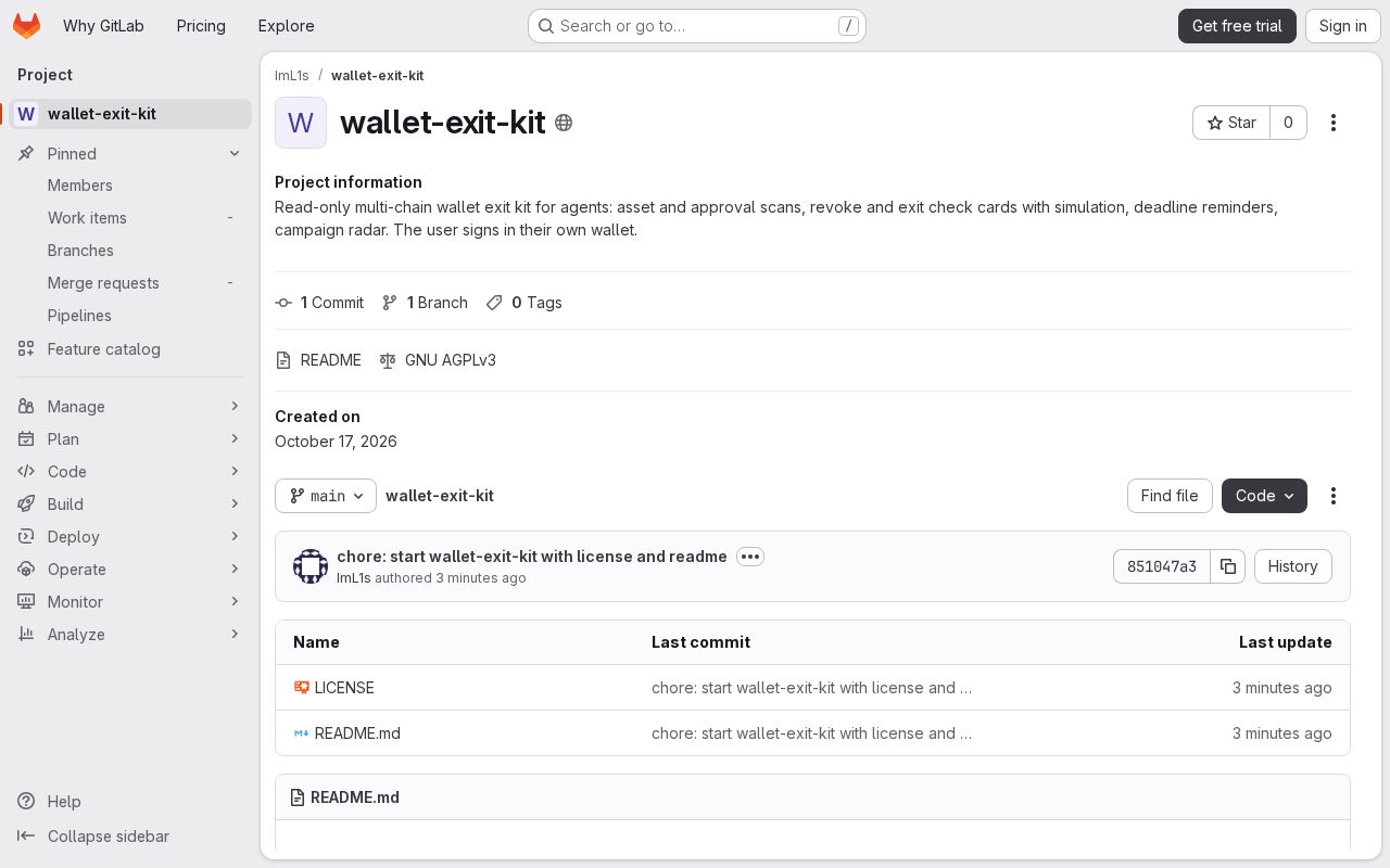 Preview of Wallet Exit Kit