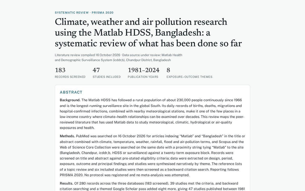 Preview of Matlab Hdss Climate Health Review
