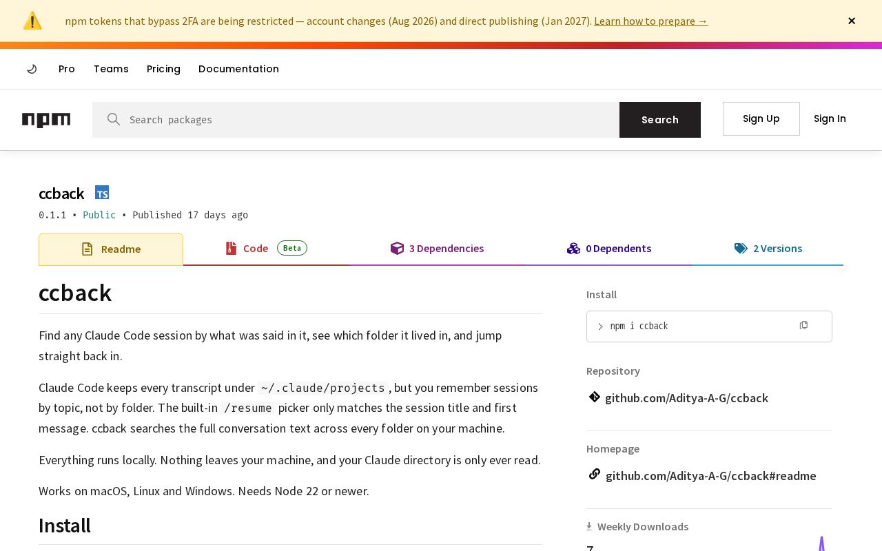 Preview of Ccback