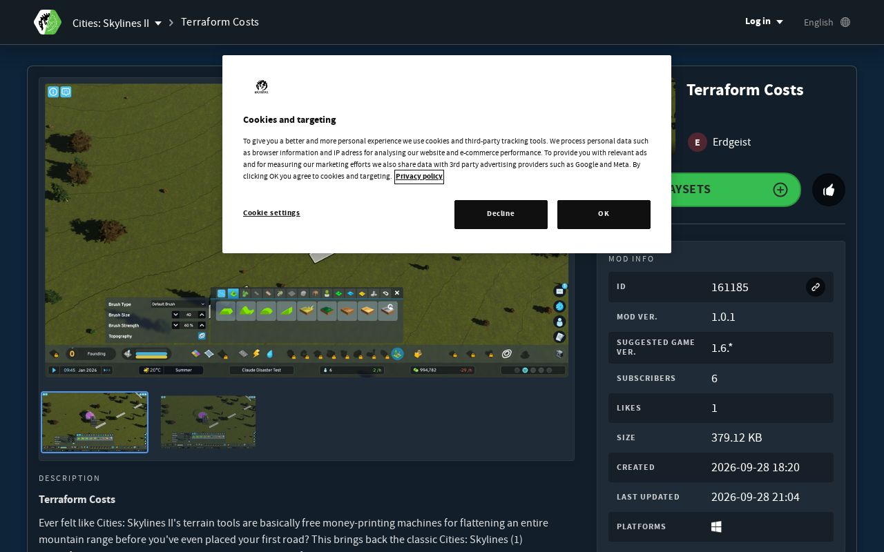 Preview of Cs2 Terraform Costs