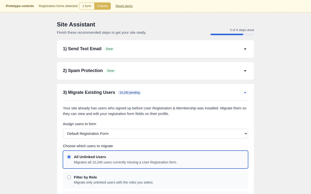 Preview of Urm Migrate Users Prototype