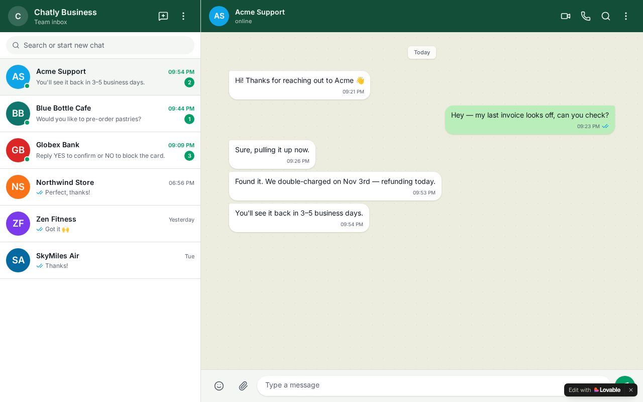 Preview of Chatly