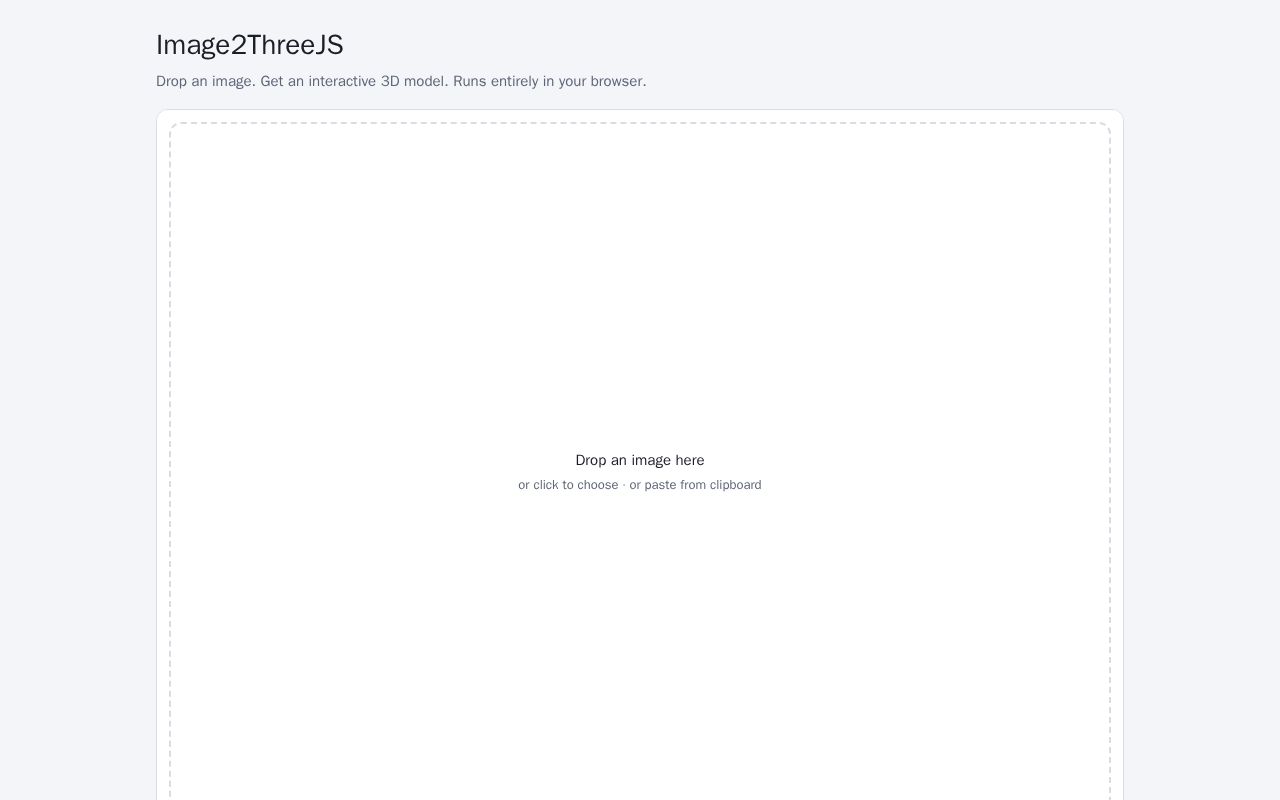 Preview of Image2ThreeJS