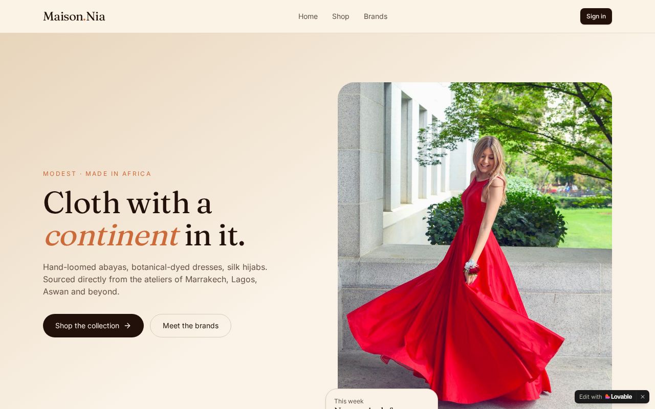 Preview of Ruqayyah's elegant -Modest Fashion, African Ateliers