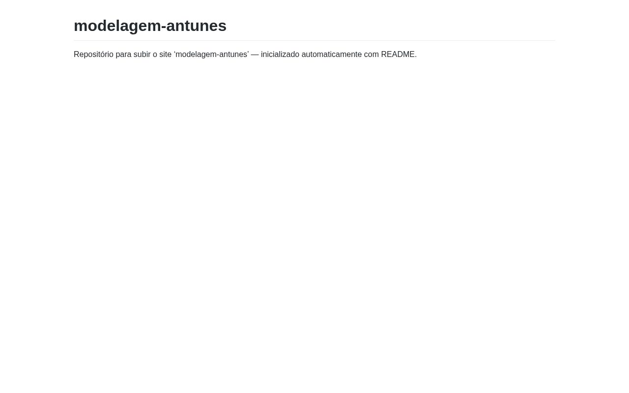 Preview of Modelagem Antunes