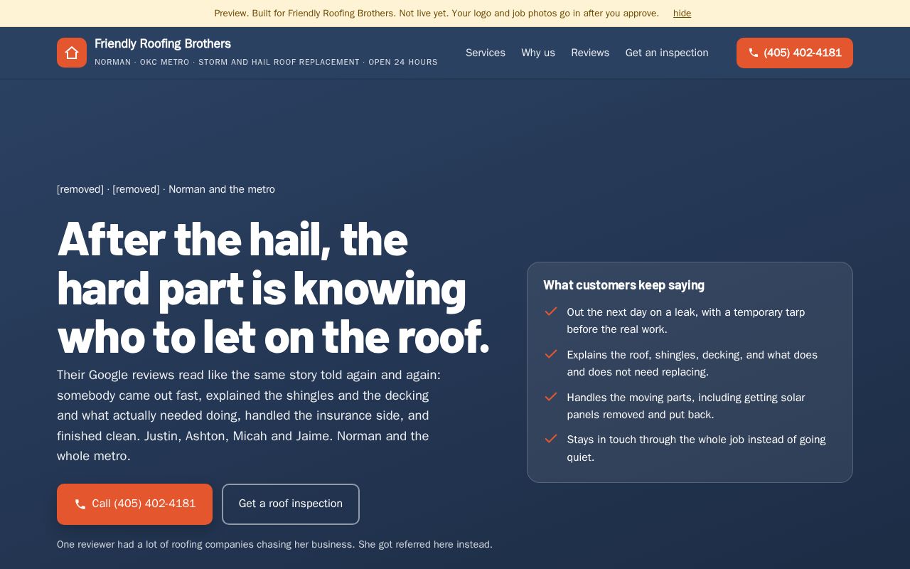 Preview of Friendly Roofing Brothers Preview