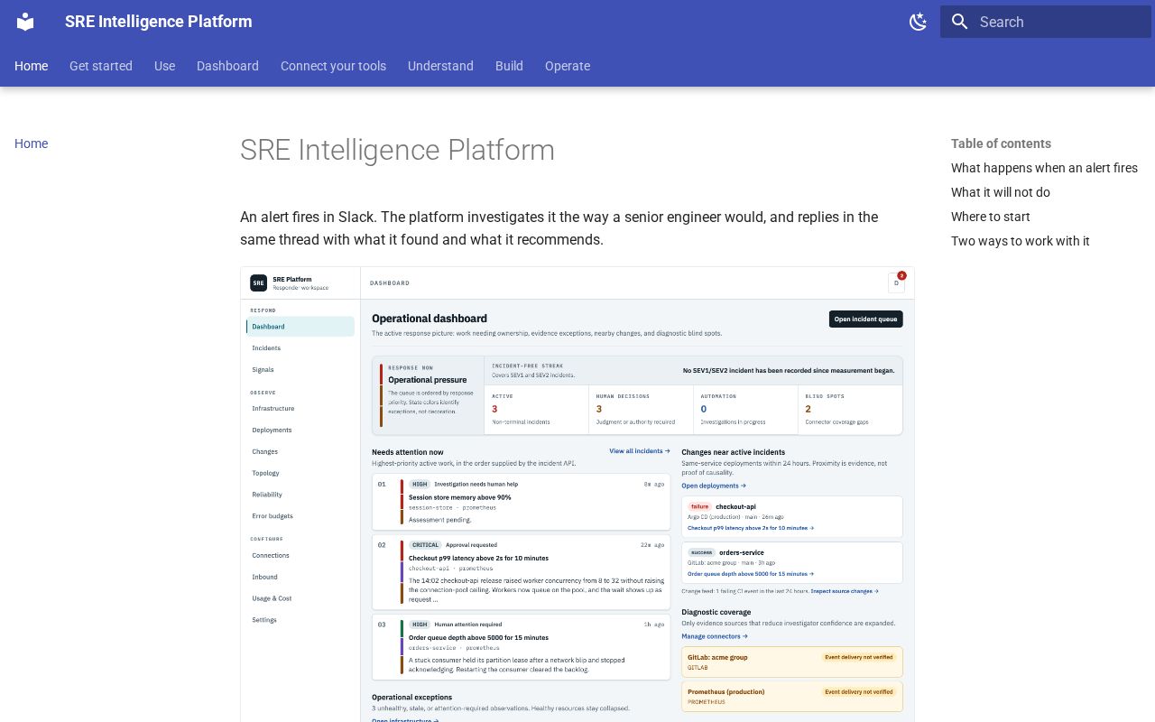 Preview of Sre Platform