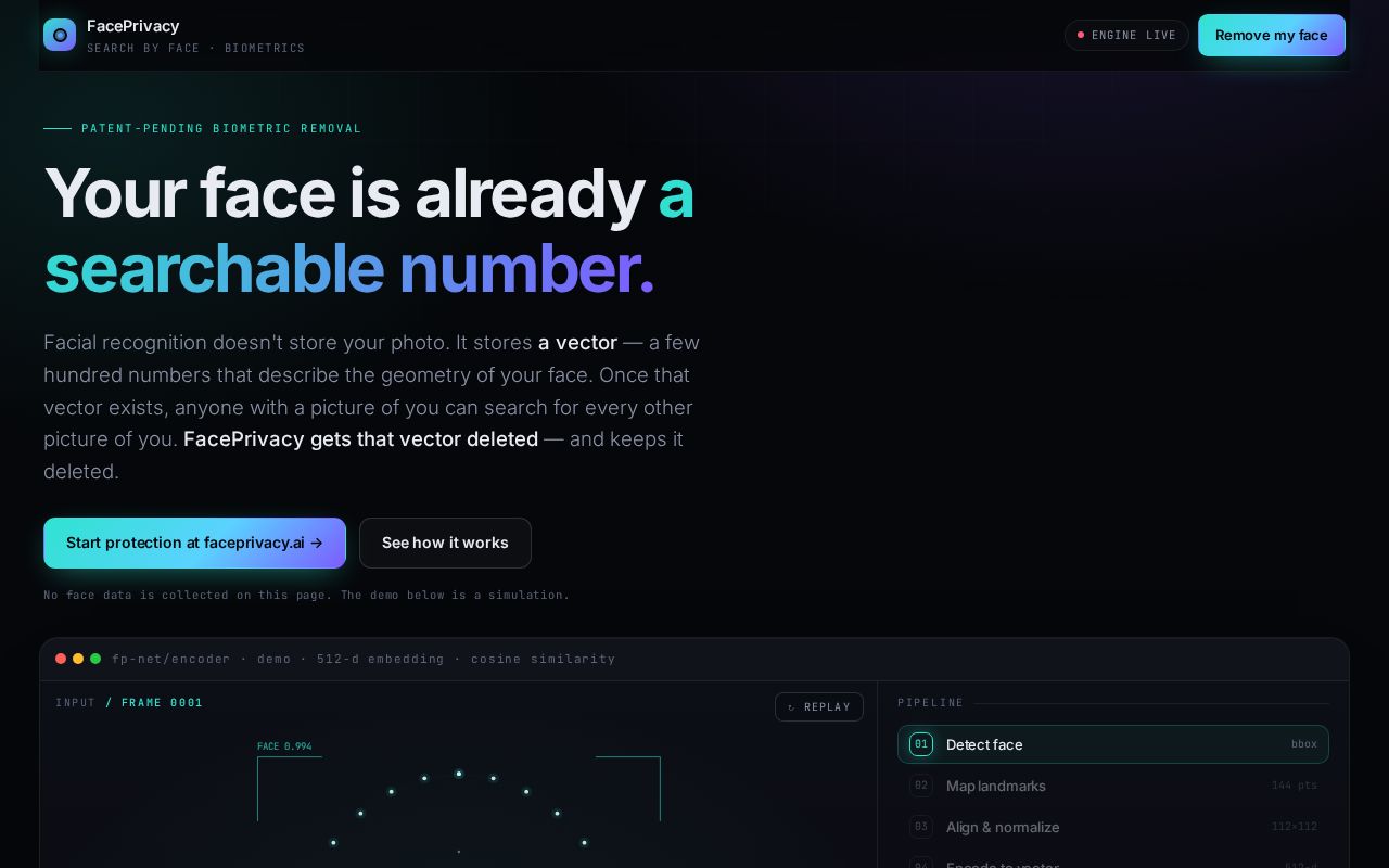 Preview of Search by Face - Biometrics