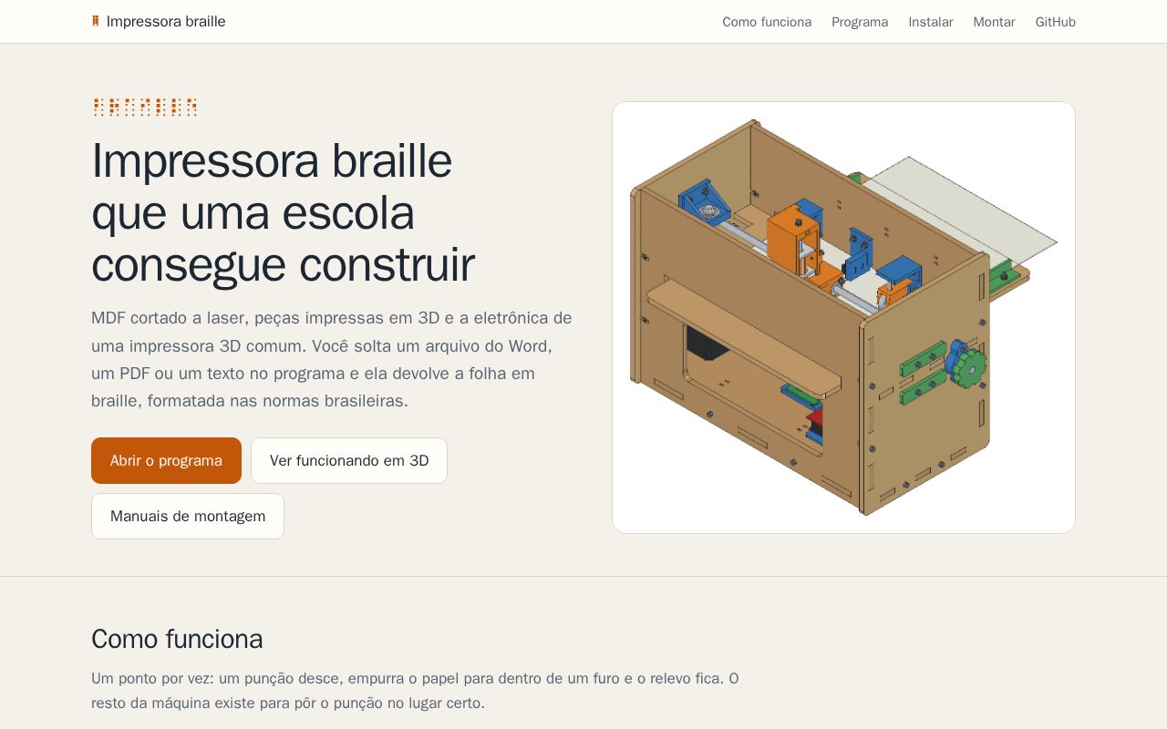 Preview of Impressora Braille