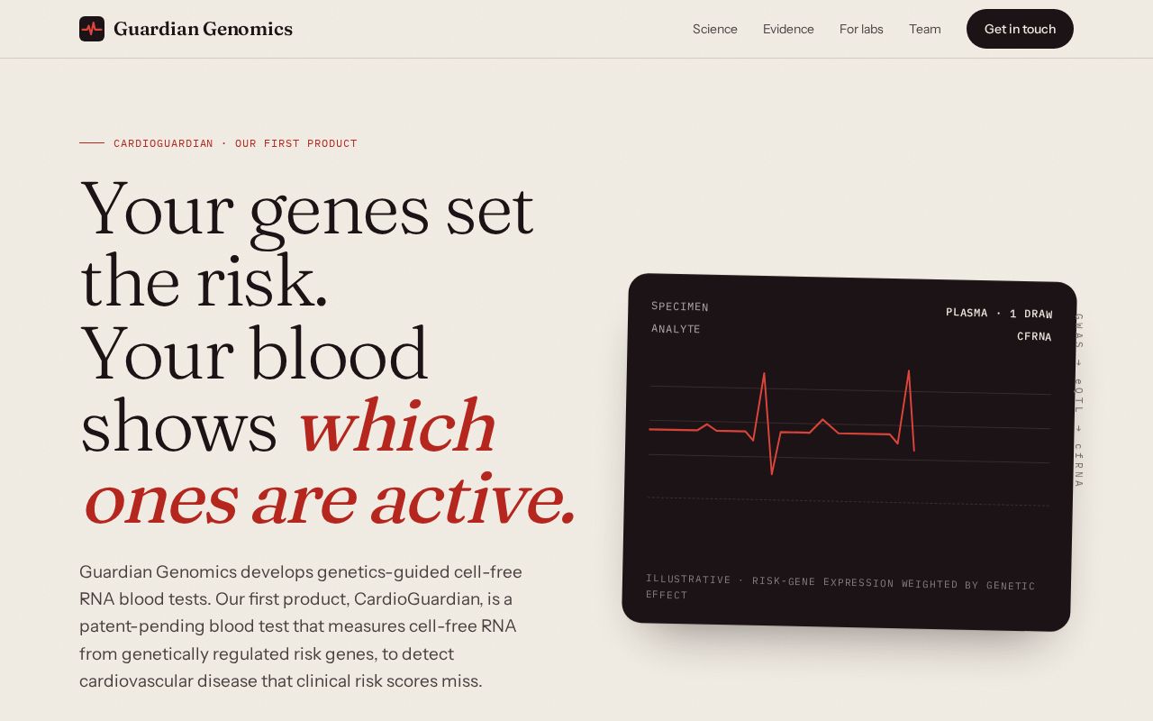 Preview of Guardian Genomics