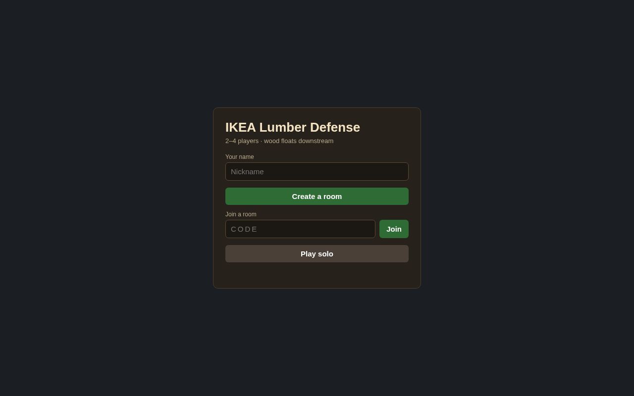 Preview of Lumber Defense