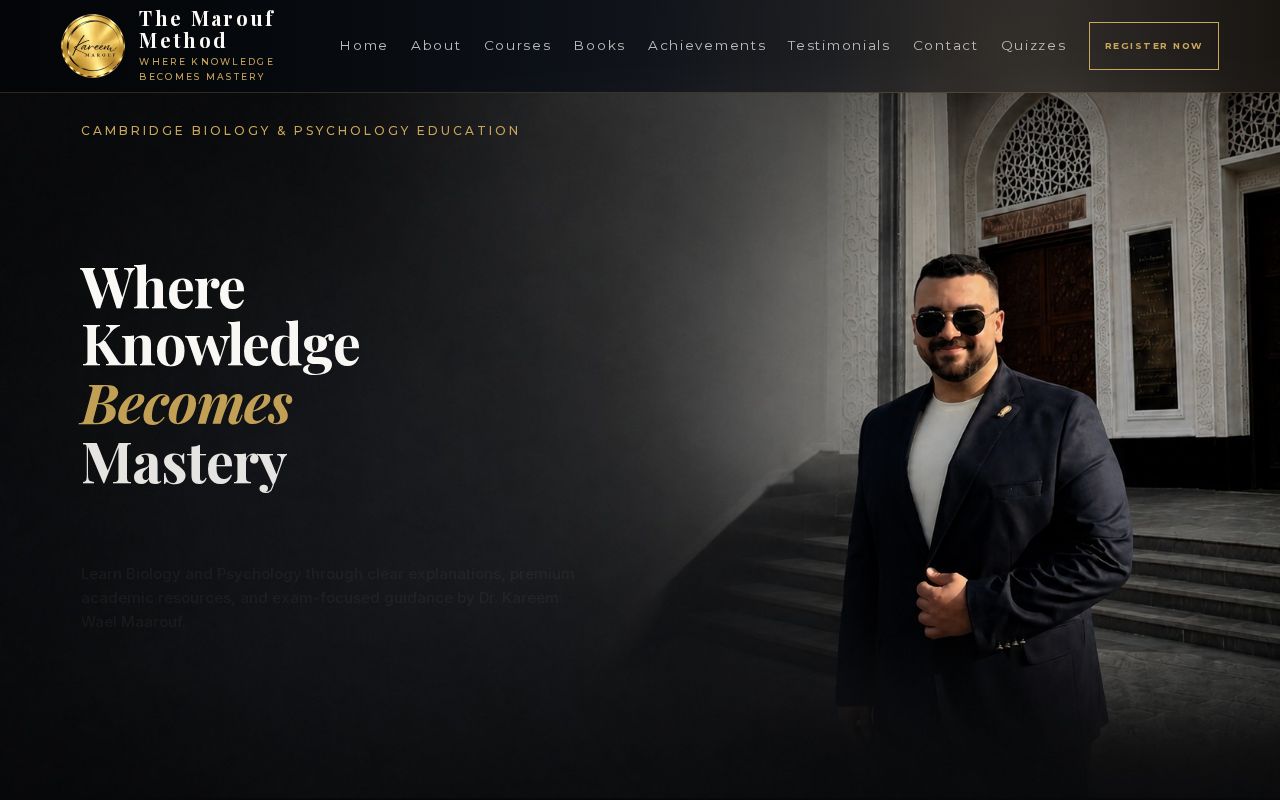 Preview of Website