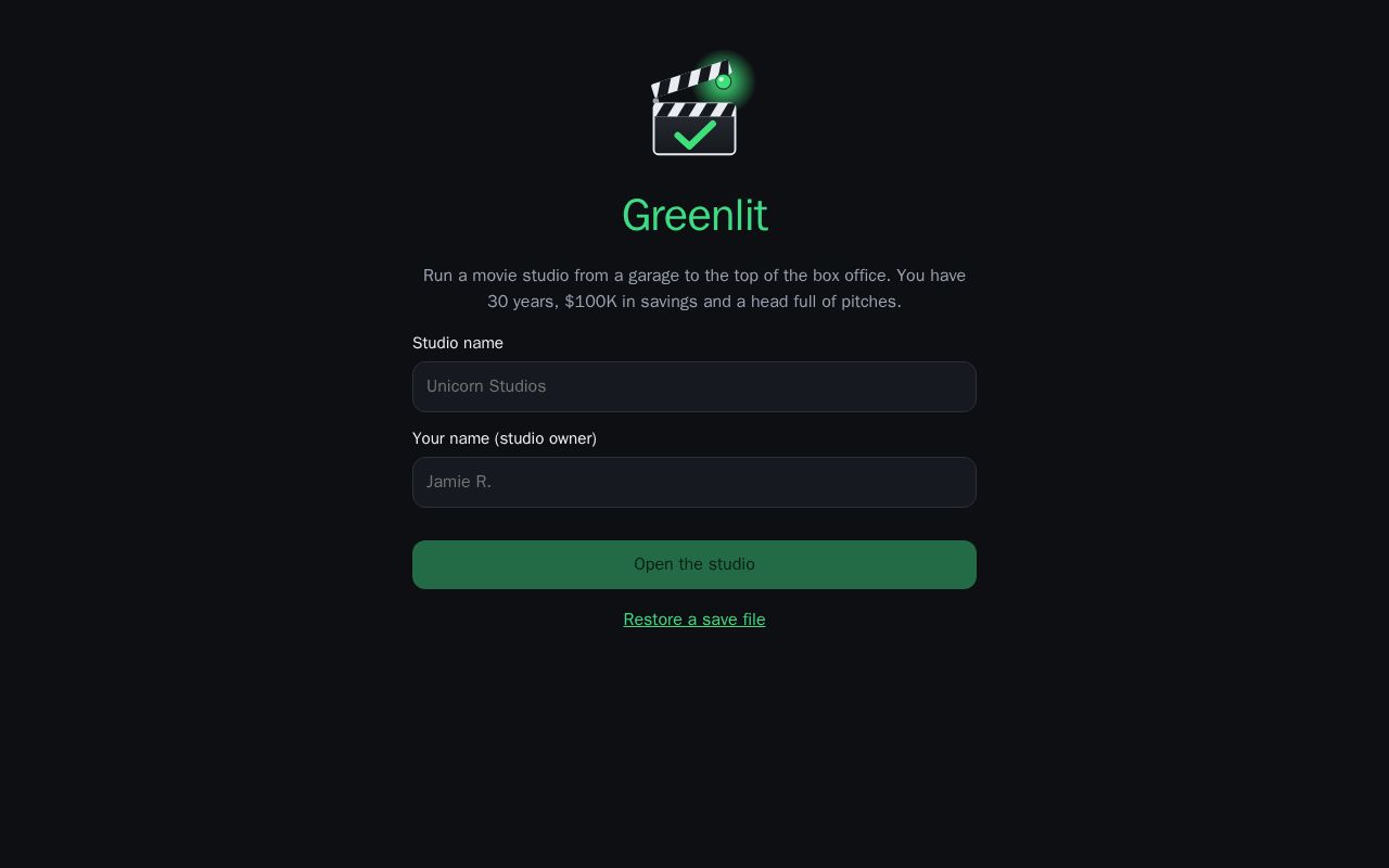 Preview of Greenlit