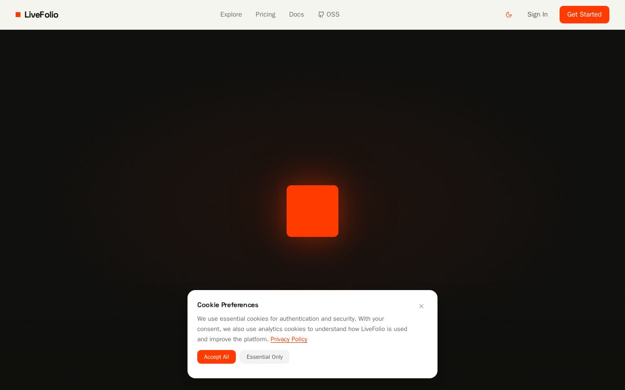 Preview of LiveFolio Oss
