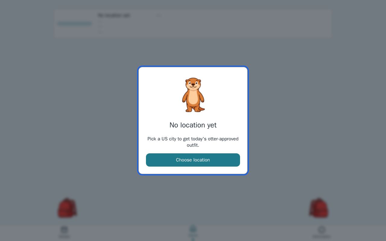 Preview of OtterWeatherApp