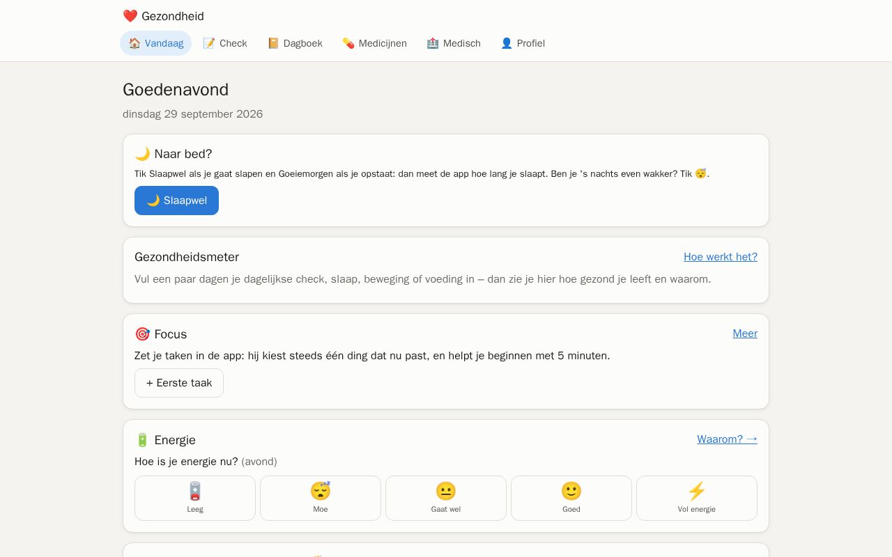 Preview of Health Tracker