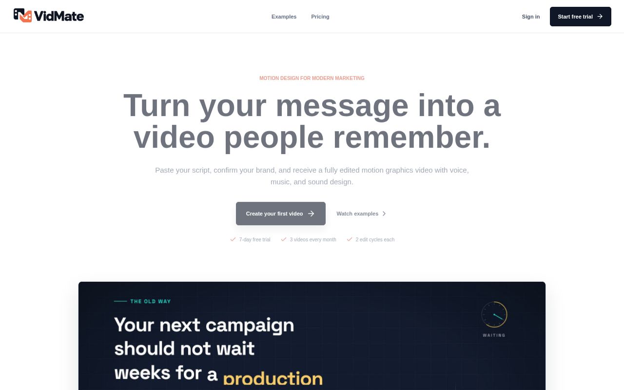 Preview of VideoCr8 — Branded motion graphics made simple