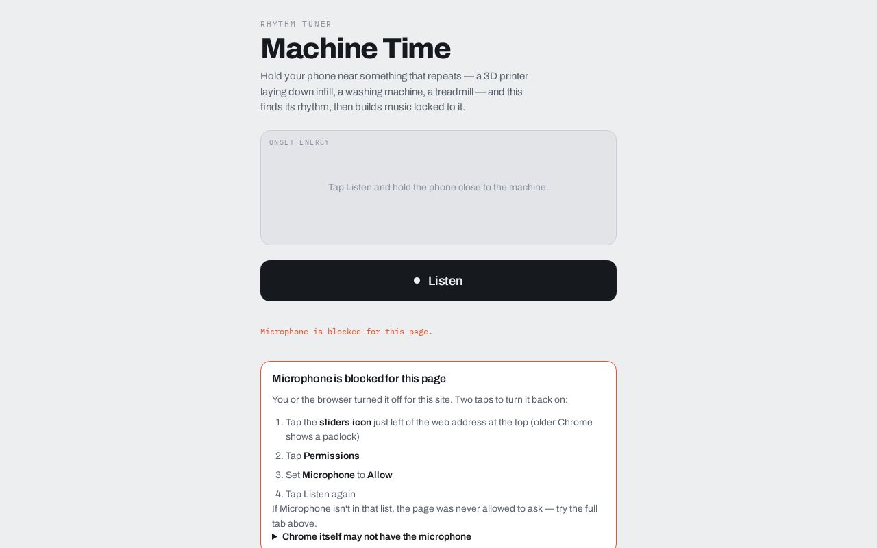Preview of Machine Time