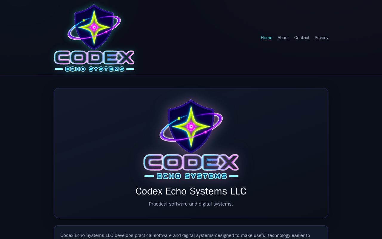 Preview of Codexechosystems Web
