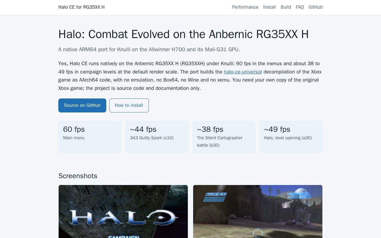 Preview of Halo Ce Anbernic Rg35xx