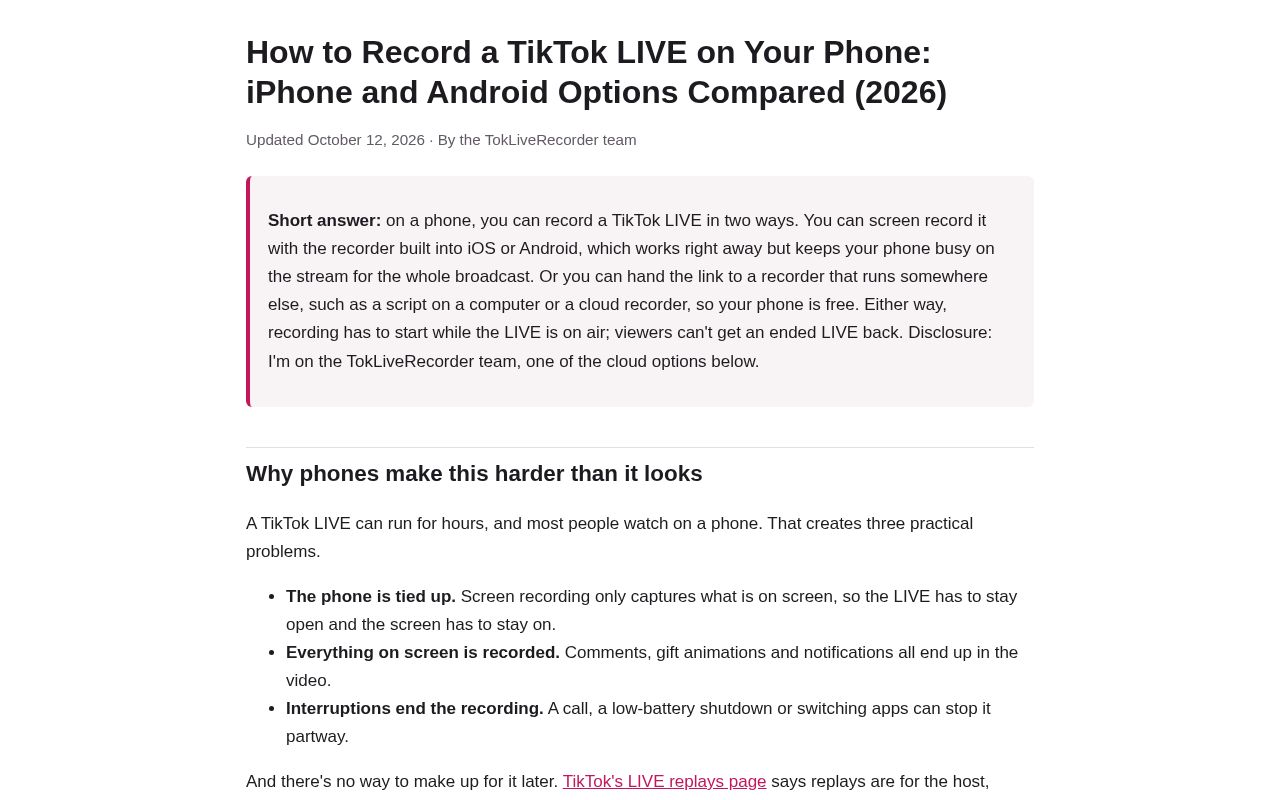 Preview of Tiktok Live Recording Guide