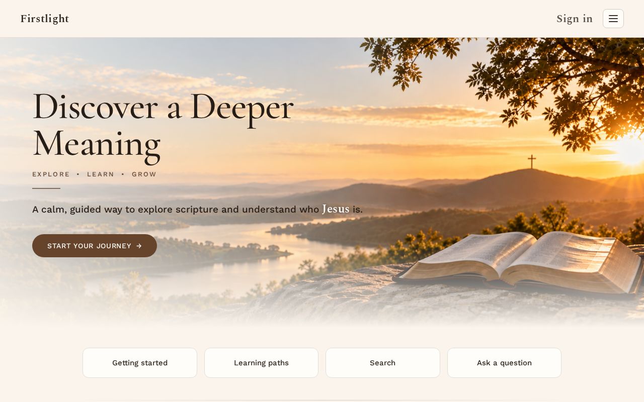 Preview of Bible Learning Site