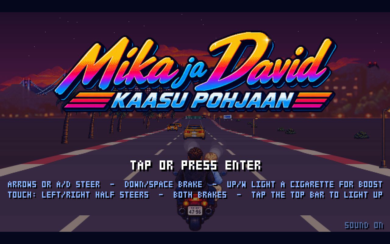 Preview of Mika ja David: Kaasu pohjaan - OutRun-tyylinen selainpeli