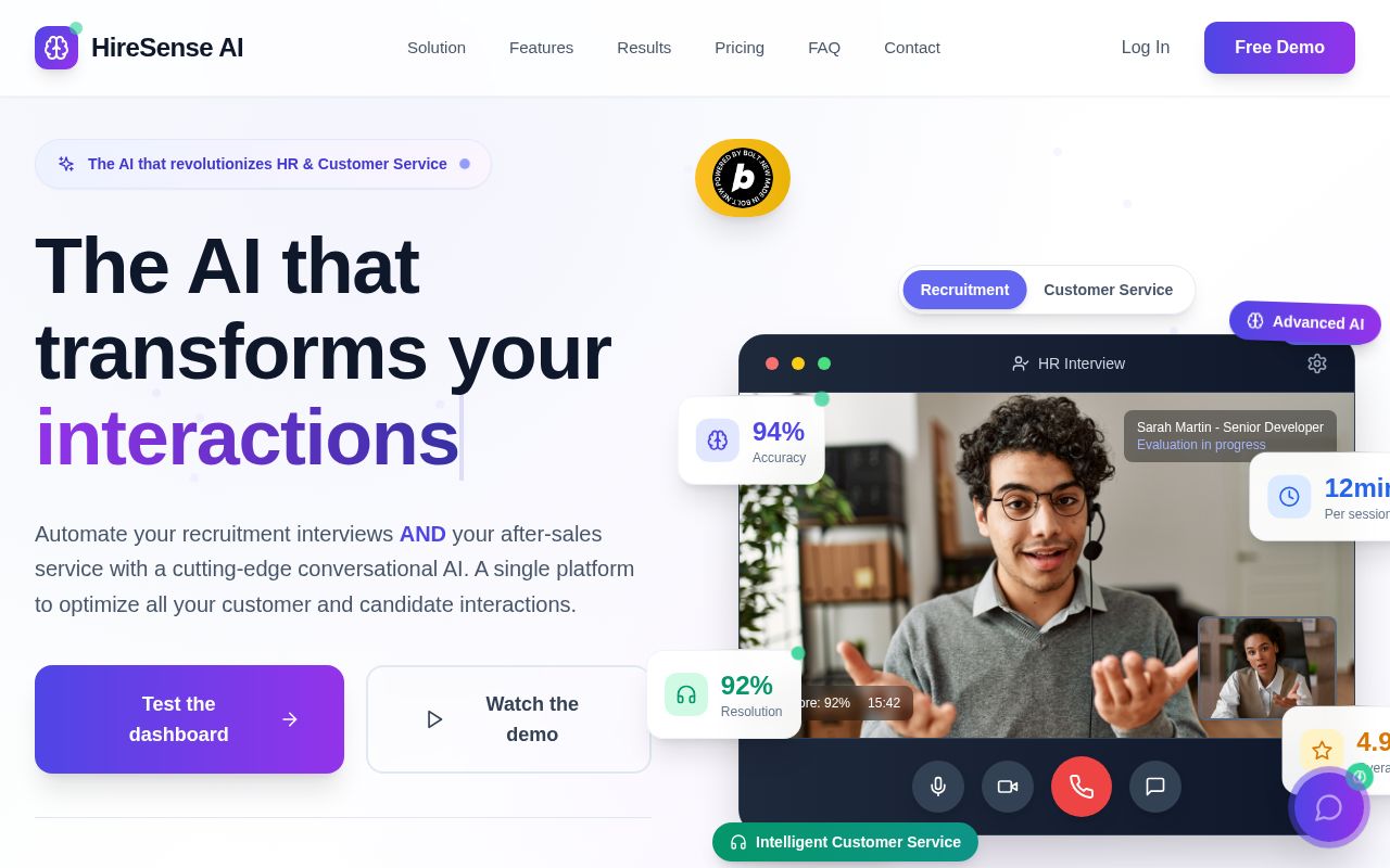 Preview of HireSense AI