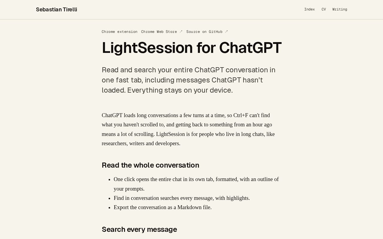 Preview of Chatgpt Lightsession