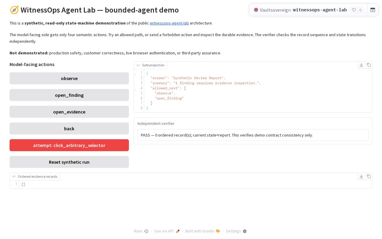 Preview of Witnessops Agent Lab