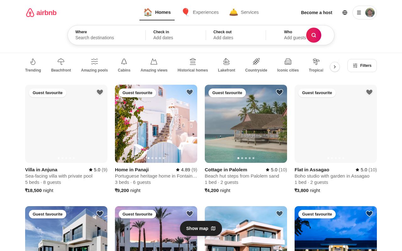 Preview of Scaler Airbnb Assignment