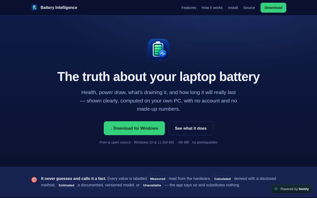 Preview of Battery Intelligence