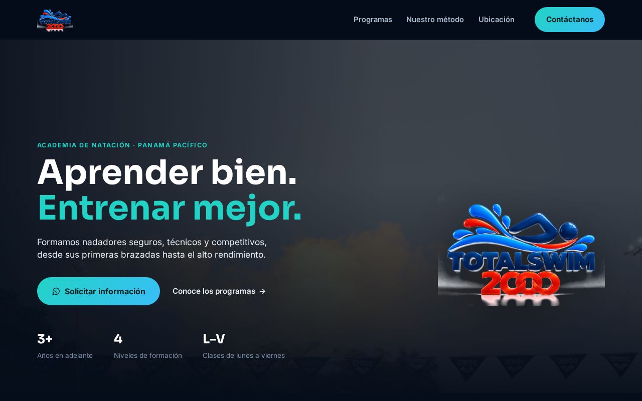 Preview of Totalswim2000 Landing
