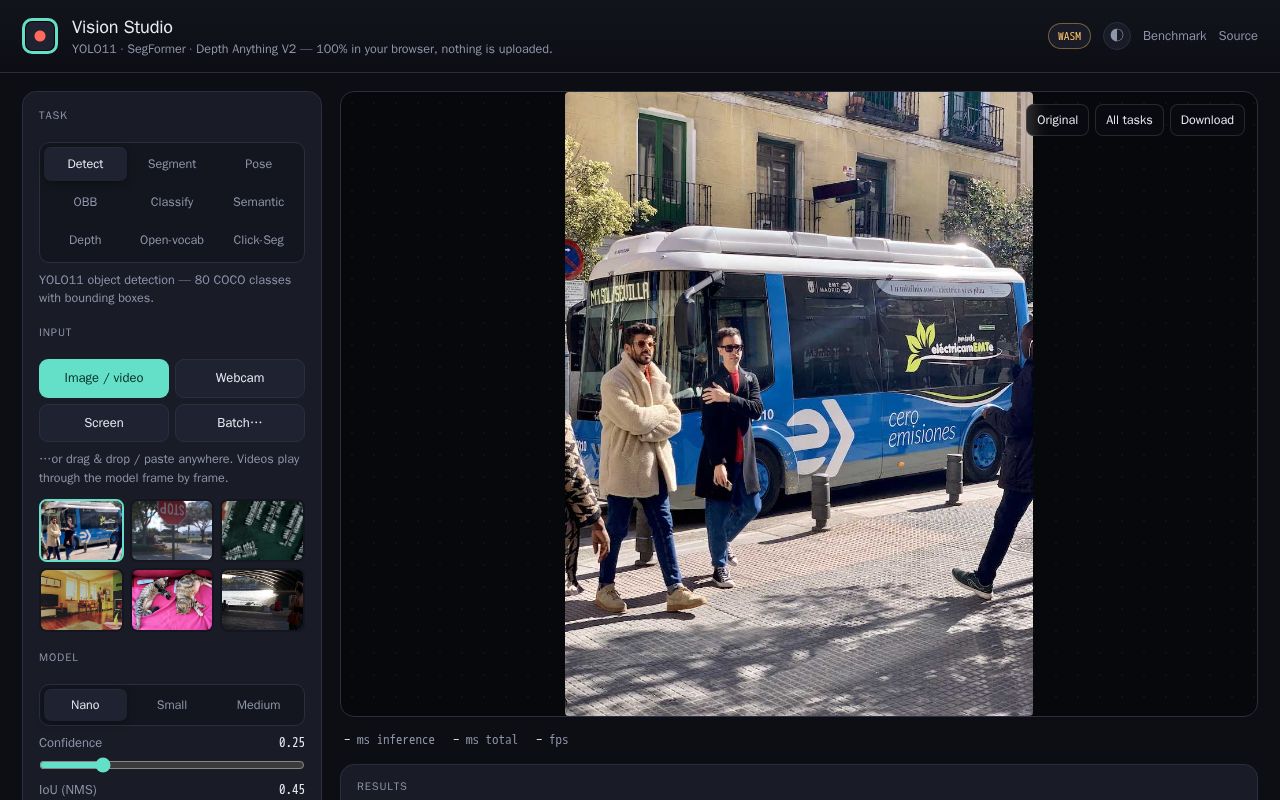 Preview of Vision Studio