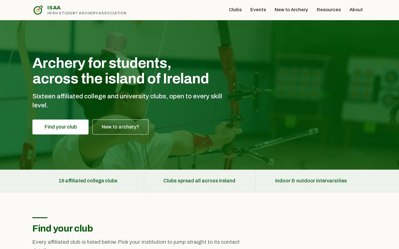 Preview of Isaa Website