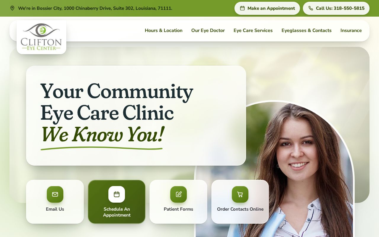 Preview of Cliftoneyecenter Redesign