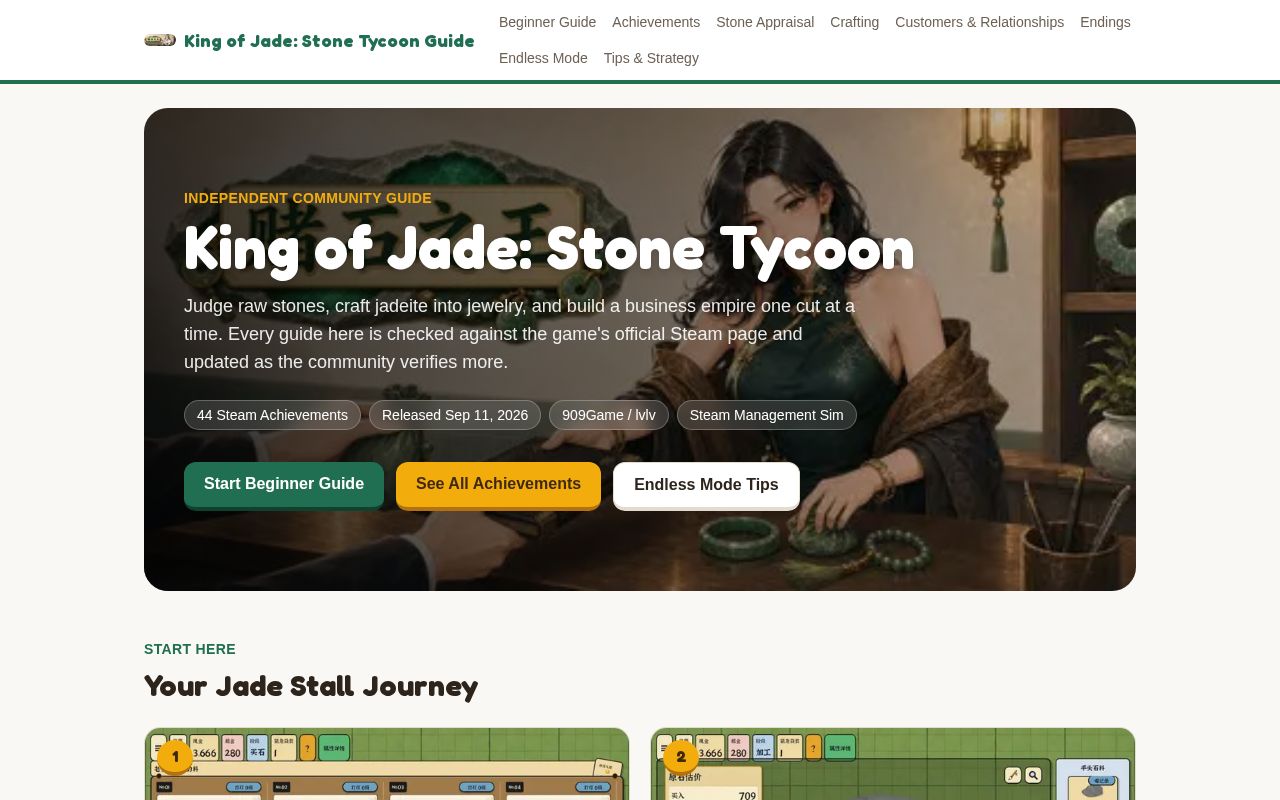 Preview of King Of Jade Stone Tycoon Guide